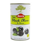 image Sera Pitted Black Olives in Brine 100 All Natural No Preservatives No Additives Reduced Salt Vegan N